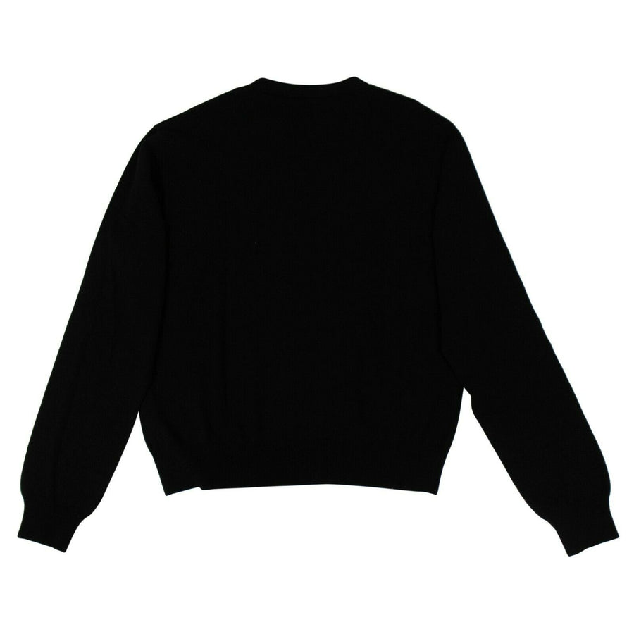 Wool Blend Reaper Knit Sweater - Black