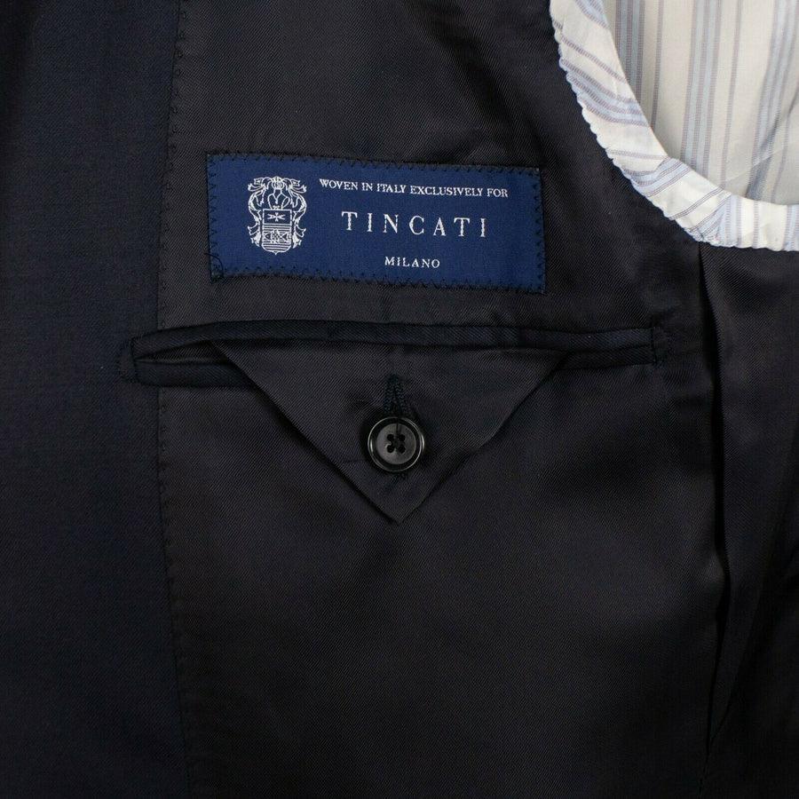 Drop 6 3 Roll 2 Button Wool Sport Coat - Navy Blue