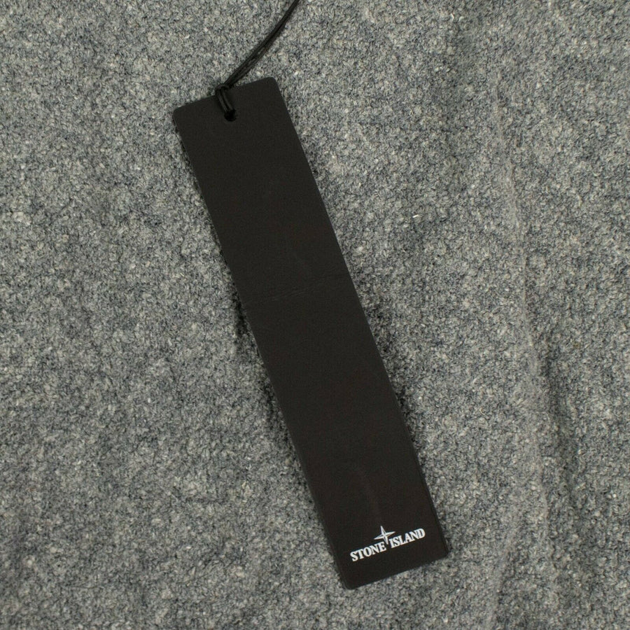 Linen Blend Zip-Up Hoodie - Light Gray