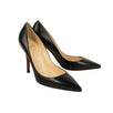Leather 'Apostrophy Pump' 100mm - Black