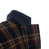 Drop 7 Plaid 3 Roll 2 Button Wool Sport Coat - Navy Blue