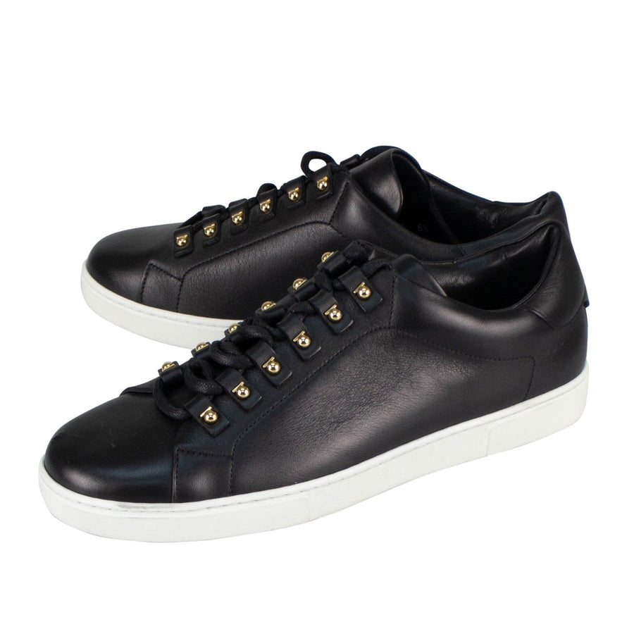 Vulcano Leather Sneakers - Black