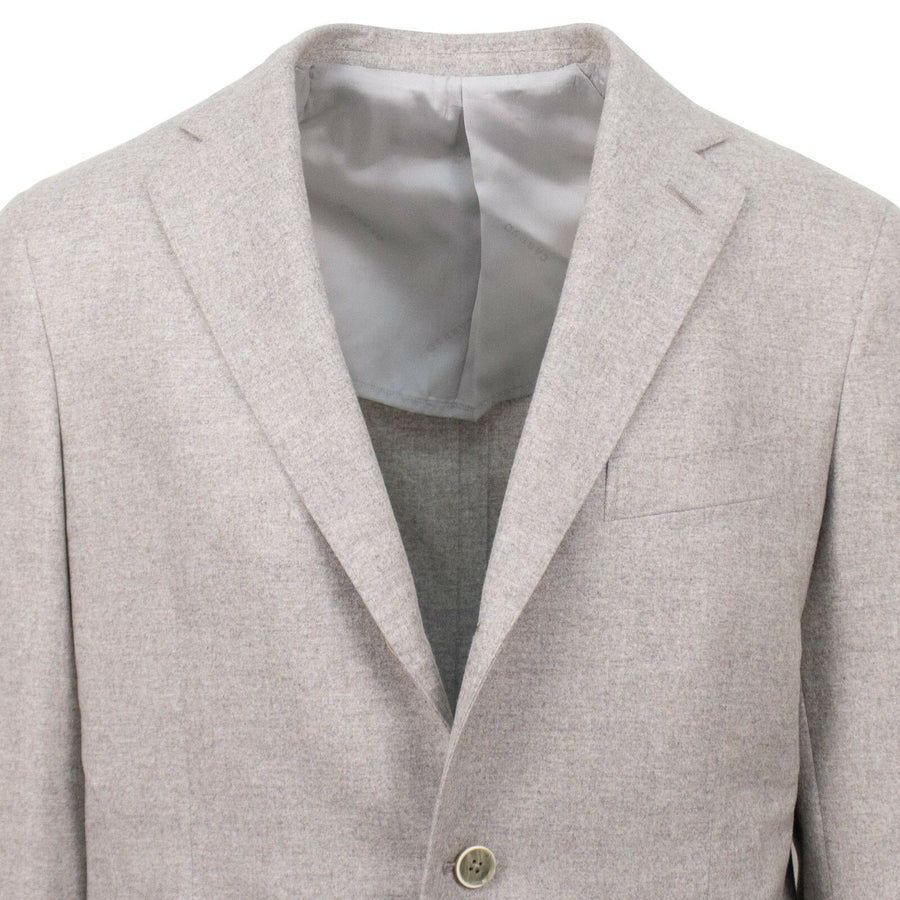 Drop 8 Wool Blend 3 Roll 2 Button Slim Fit Suit - Beige