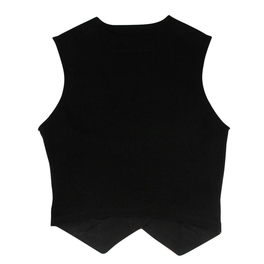 Chevron Cheerleader Top - Black / Red