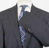 Glen Plaid Wool 3/2 Button Sport Coat - Gray