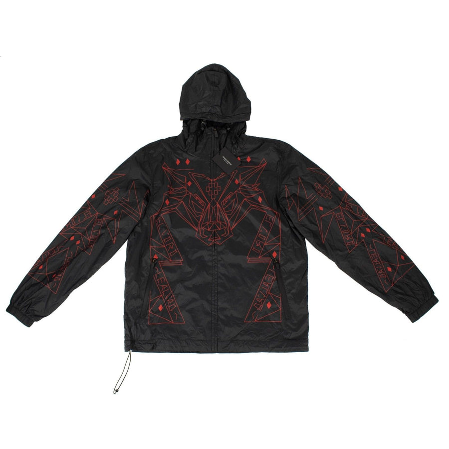 Lamborghini Windbreaker Jacket - Black / Red