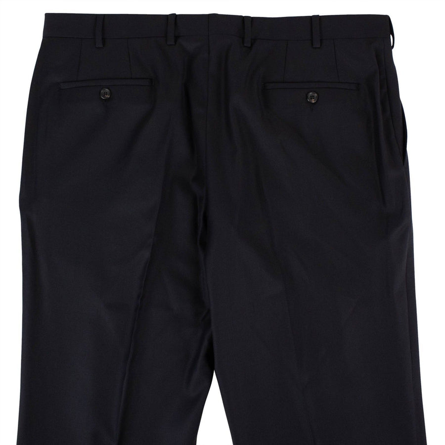 Midnight Navy Blue Wool Dress Pants