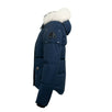 Women's '3Q' Short Hooded Down Coat - Jasper Blue