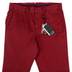 Red Cotton Blend Pants