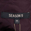 Season 5 'Oxblood Ink' Classic Bomber Varsity Jacket - Burgundy