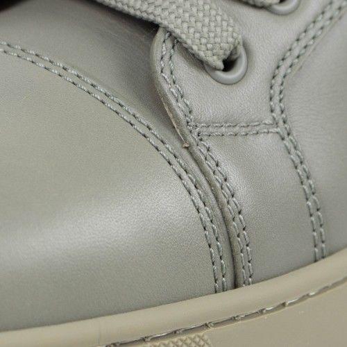 Men's Louis Leather Hi-Top Sneakers - Olive Green