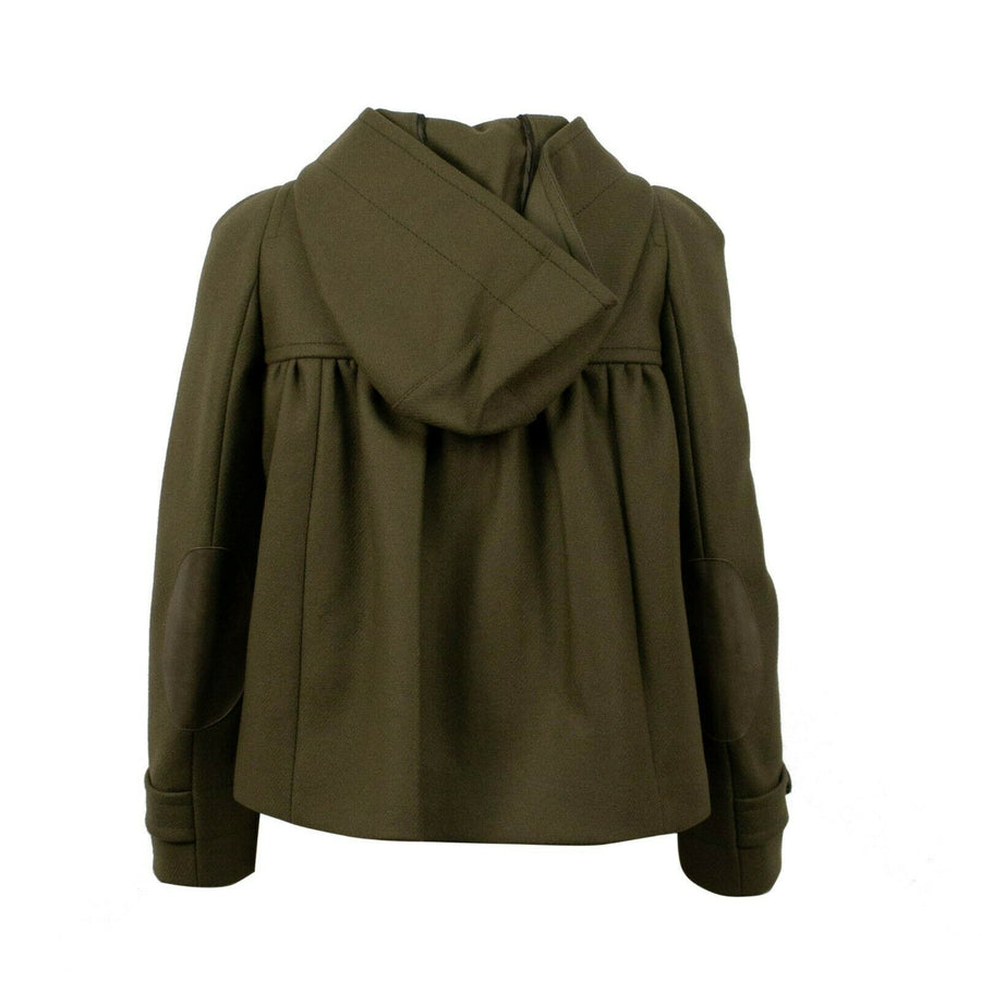 Wool Safari Flare Jacket - Hunter Green
