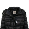 'Hermine' Down Filled Quilted Puffer Long Coat - Black