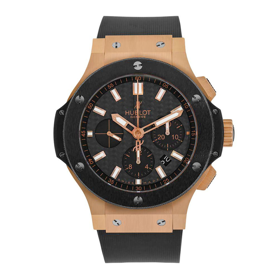 Hublot Big Bang, Rose Gold Ceramic Bezel Chronograph 44MM Watch 301.PM.1780.RX(PRE-OWNED)