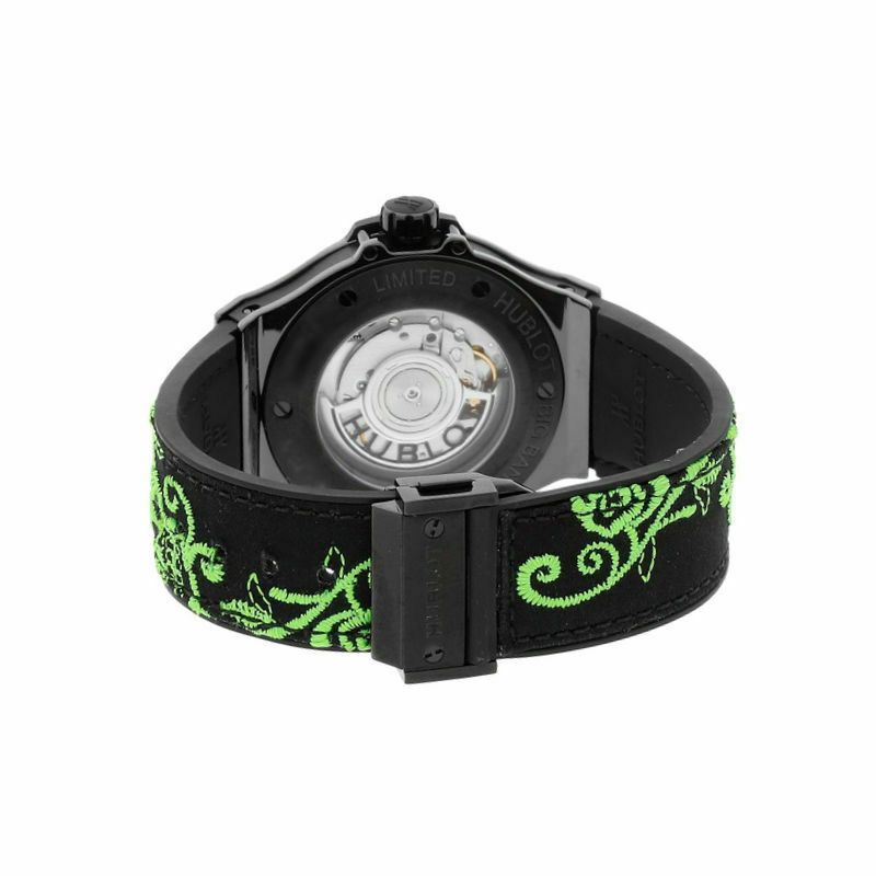 Hublot Big Bang, Broderie Ceramic Green 41MM Watch 343.CG.6590.NR.1222