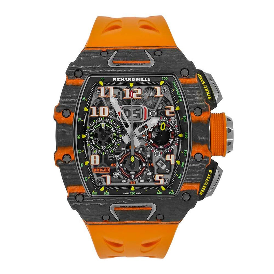 Richard Mille RM11-03, Mclaren Orange Quartz and Carbon TPT 50MM Watch RM11-03(PRE-OWNED)