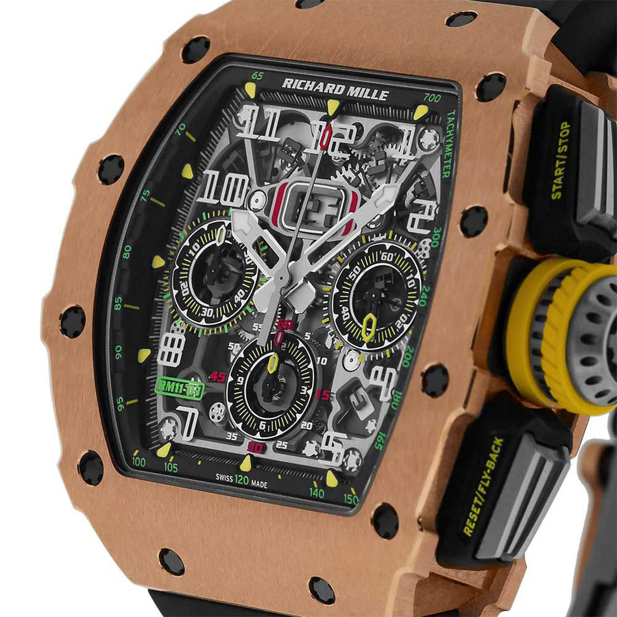 Richard Mille RM11-03, Rose Gold Flyback Chronograph 49MM Watch RM11-03