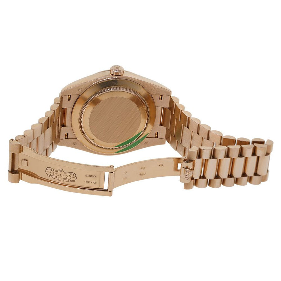 Rolex Day-Date 40, Rose Gold Sundust Roman Dial 40MM Watch 228235