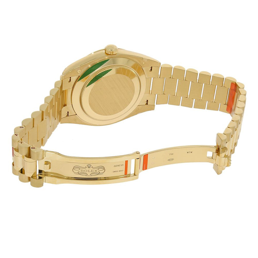 Rolex Day-Date 40, Yellow Gold Silver Roman Dial 40MM Watch 228238