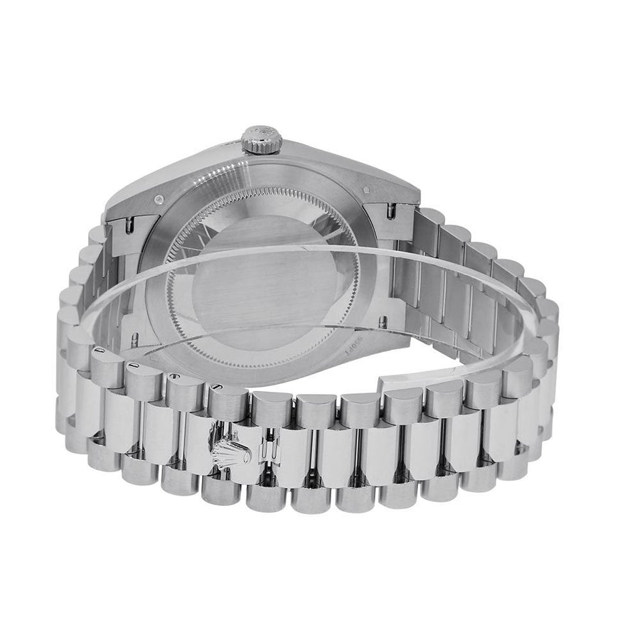 Rolex Day-Date 40, Platinum Ice Blue Roman Dial 40MM Watch 228206