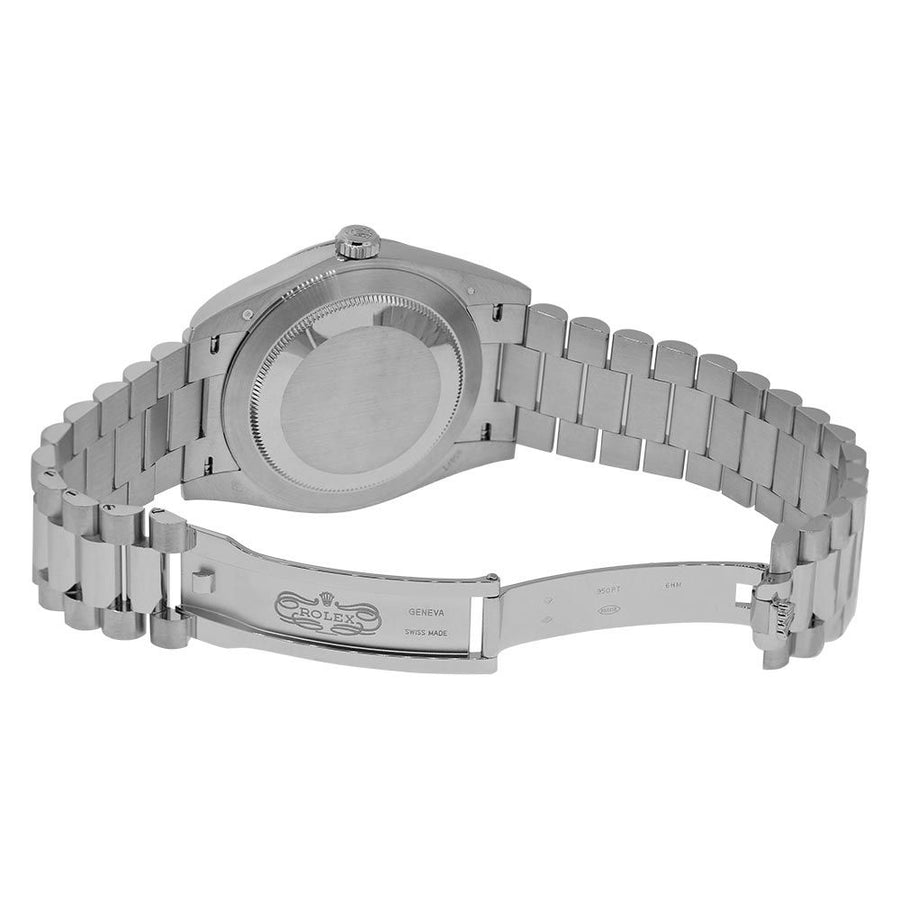 Rolex Day-Date 40, Platinum Ice Blue Roman Dial 40MM Watch 228206