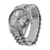 Rolex Day-Date II, White Gold Silver Diamond Dial 41MM Watch 218239(PRE-OWNED)
