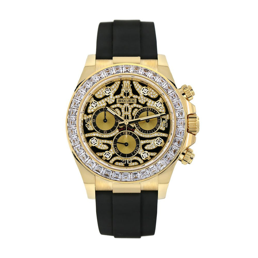 Rolex Cosmograph Daytona, Eye of The Tiger Pave Diamond Dial 40MM Watch 116588TBR