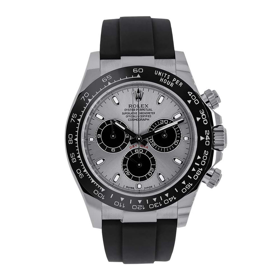 Rolex Cosmograph Daytona, White Gold Steel Dial 40MM Watch 116519LN