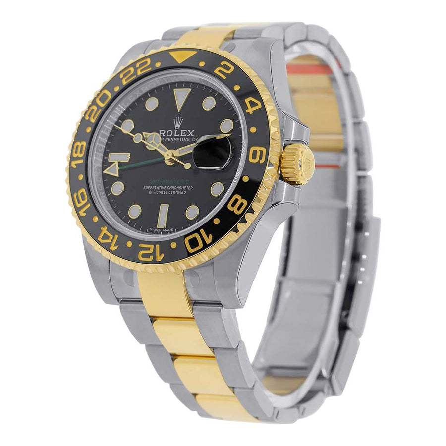 Rolex GMT Master II, Stainless Steel and 18K Yellow Gold 40MM Watch 116713LN(PRE-OWNED)