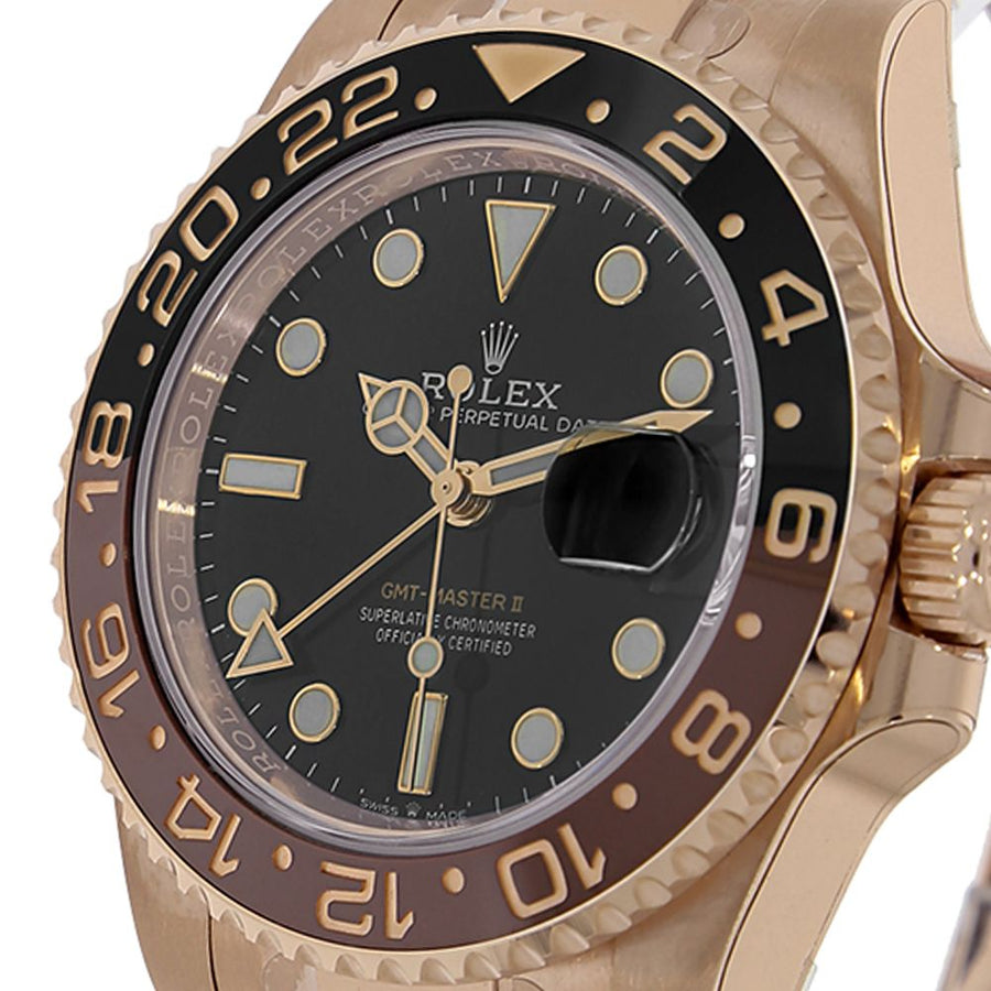 Rolex GMT Master II, Root Beer Rose Gold Oyster 40MM Watch 126715CHNR