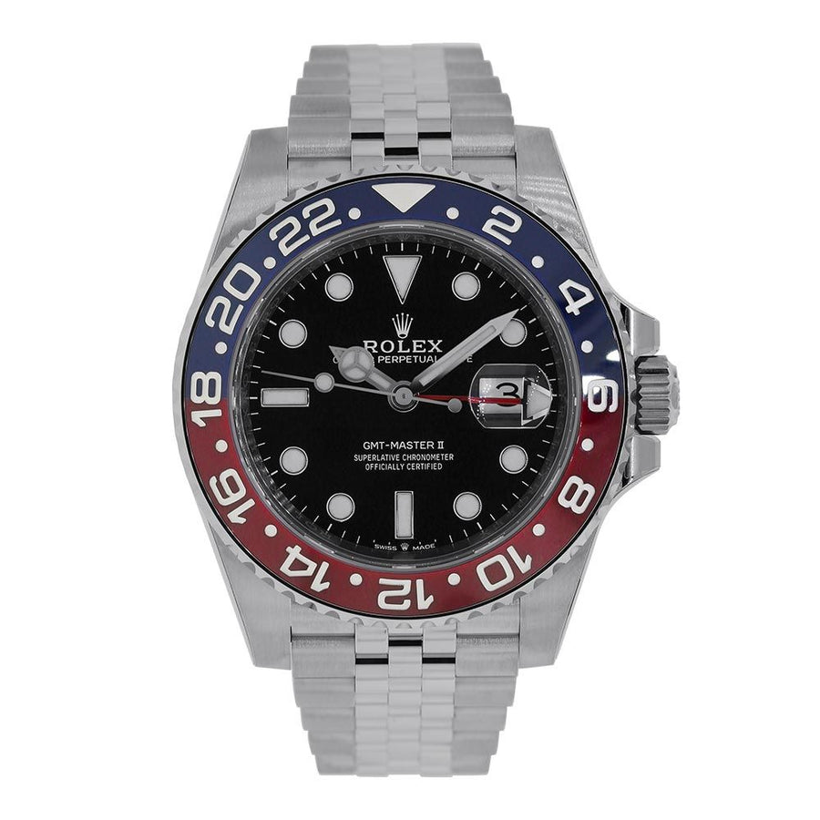 Rolex GMT Master II, Stainless-Steel Pepsi Bezel Jubilee 40MM Watch 126710BLRO(PRE-OWNED)