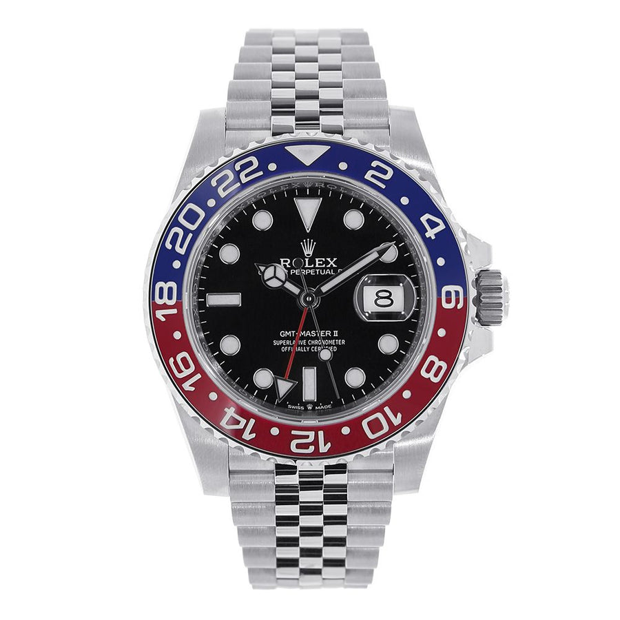 Rolex GMT Master II, Stainless-Steel Ceramic Pepsi Bezel 40MM Watch 126710BLRO(PRE-OWNED)