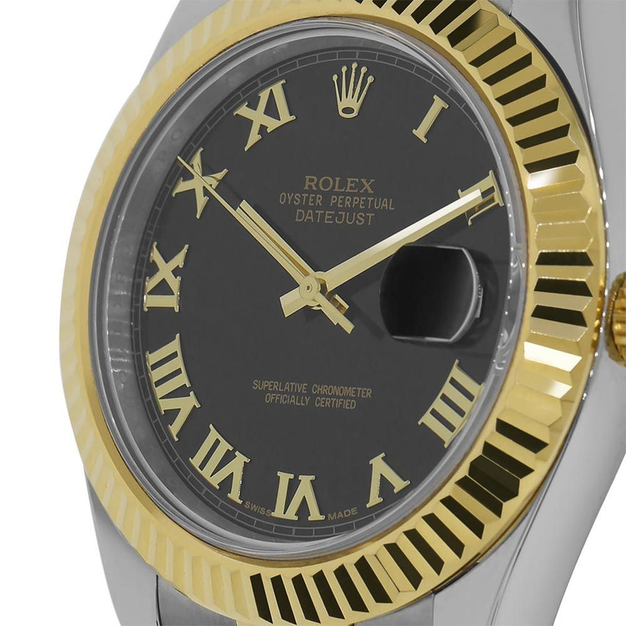 Rolex Datejust II, Two-Tone Stainless Steel Black Dial 41MM Watch 116333