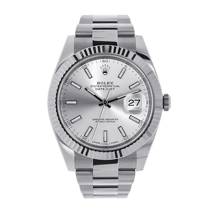 Rolex Datejust II, Stainless-Steel Silver Index Dial 41MM Watch 116334(PRE-OWNED)