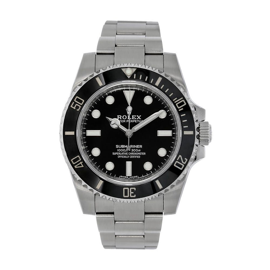 Rolex Submariner, Stainless-Steel No Date Black Dial 40MM Watch 114060