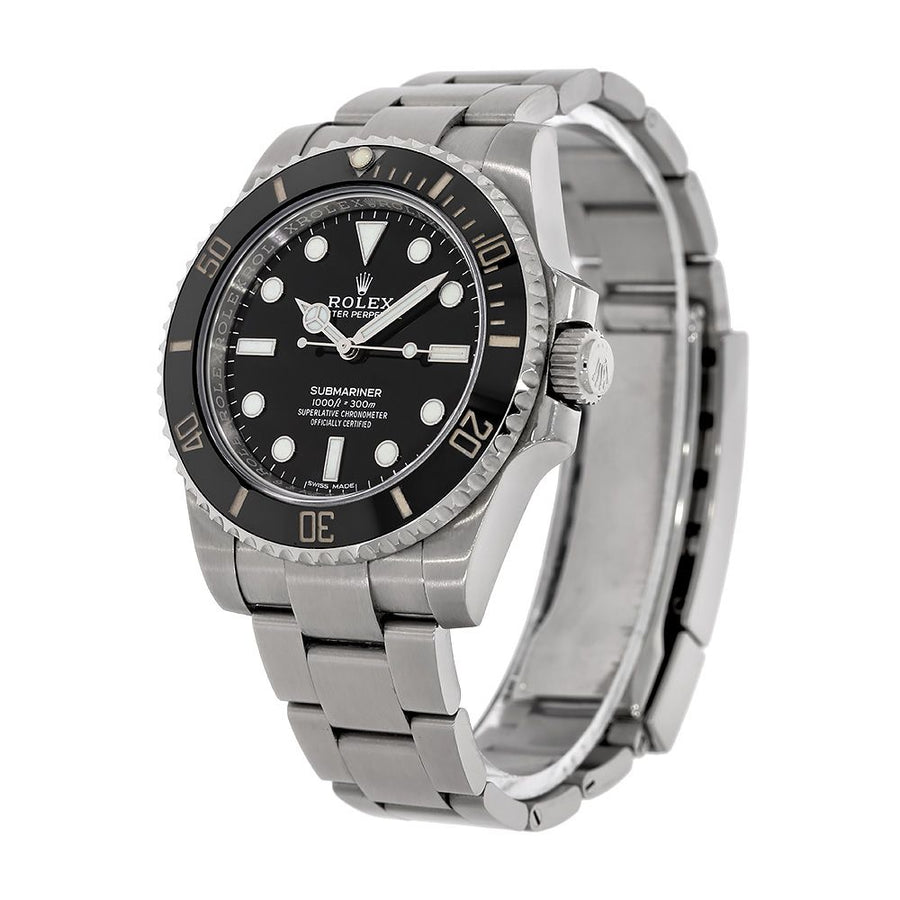 Rolex Submariner, Stainless-Steel No Date Black Dial 40MM Watch 114060
