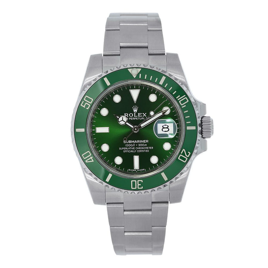 Rolex Submariner, Hulk Stainless-Steel Green Ceramic 40MM Watch 116610LV