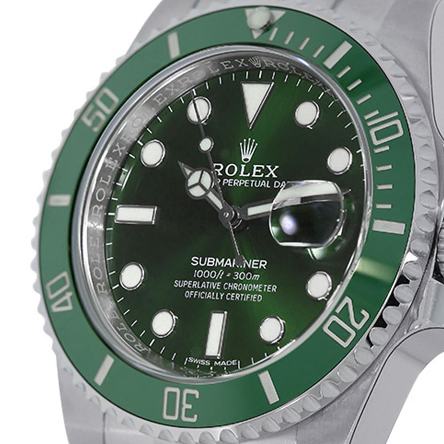 Rolex Submariner, Hulk Stainless-Steel Green Ceramic 40MM Watch 116610LV
