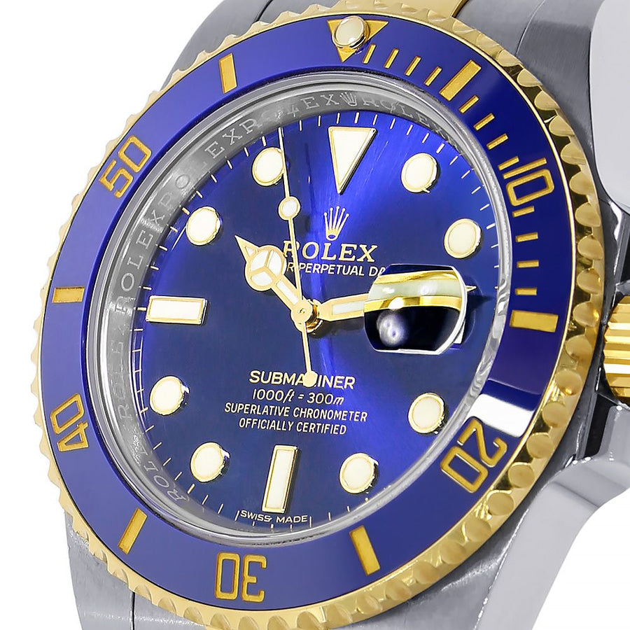 Rolex Submariner, Two-Tone Stainless-Steel Date Blue Dial 40MM Watch 116613LB(PRE-OWNED)