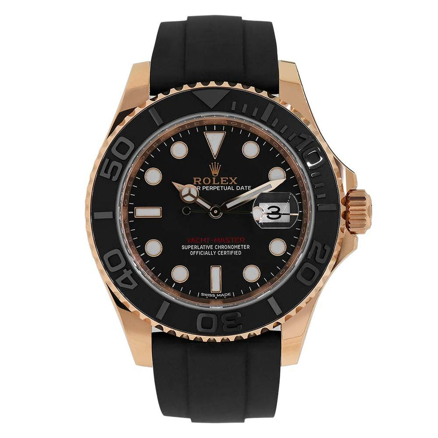 Rolex Yacht-Master 40, Rose Gold Self-Winding Black Dial 40MM Watch 116655