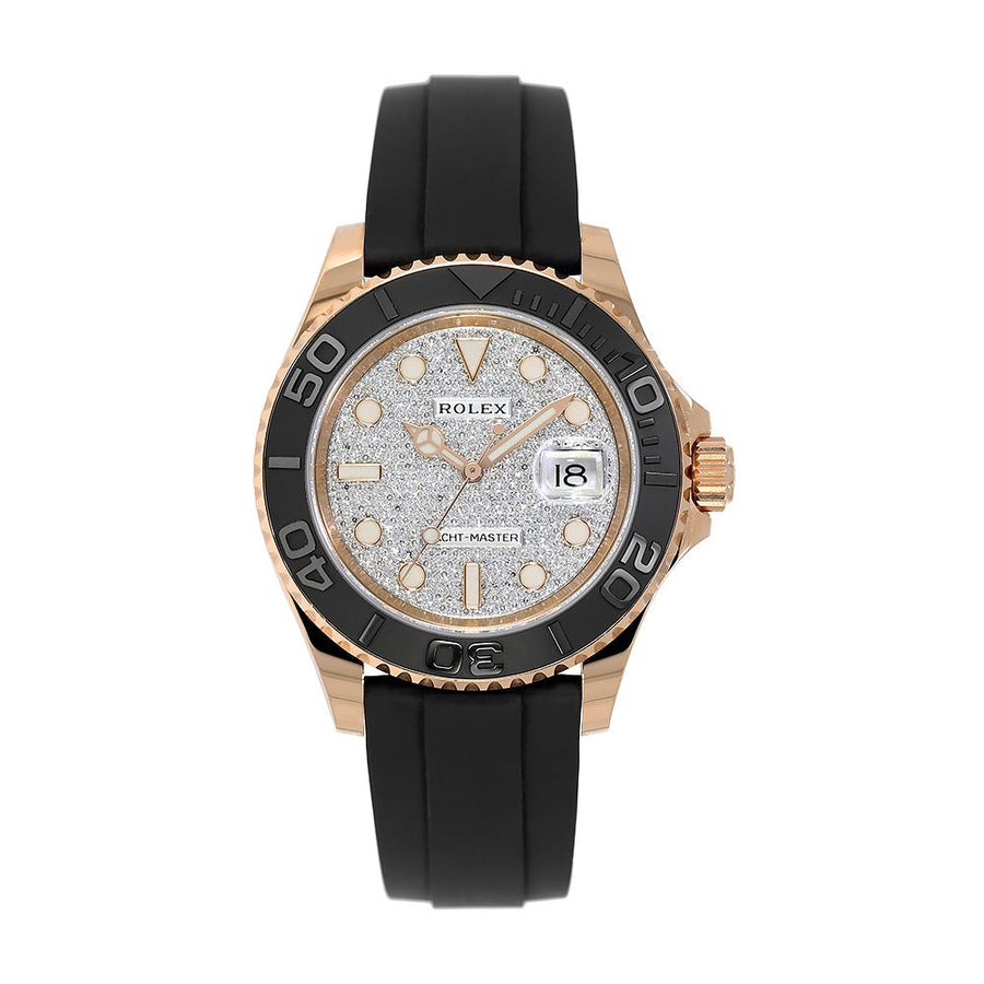 Rolex Yacht-Master 40, Rose Gold Diamond Pave Dial 40MM Watch 116655(PRE-OWNED)