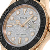 Rolex Yacht-Master 40, Rose Gold Diamond Pave Dial 40MM Watch 116655(PRE-OWNED)