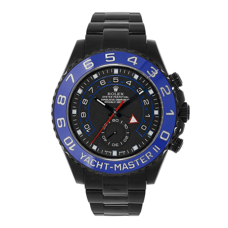 Rolex Yacht-Master IIStainless Steel DLC PVD Ceramic Bezel 44MM Watch 116680(PRE-OWNED)